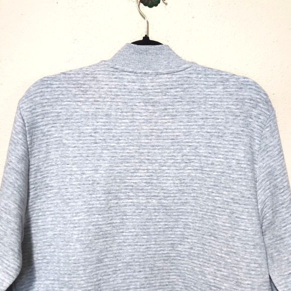 NWT Magaschoni Man Zip Up Heather Gray Sweater - Picture 7 of 13